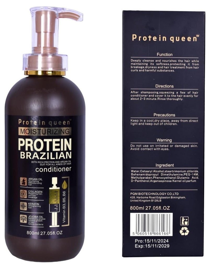 بروتين كوين بلسم مرطب بالبروتين البرازيلي 800 مل - Image 2